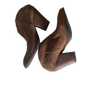 DOLCE VITA BACKLESS BOOTIES SUEDE SIZE 9US‎ MEDIUM BROWN